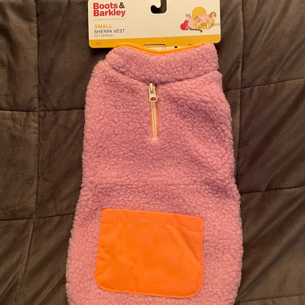 Boots & Barkley Sherpa dog vest-small